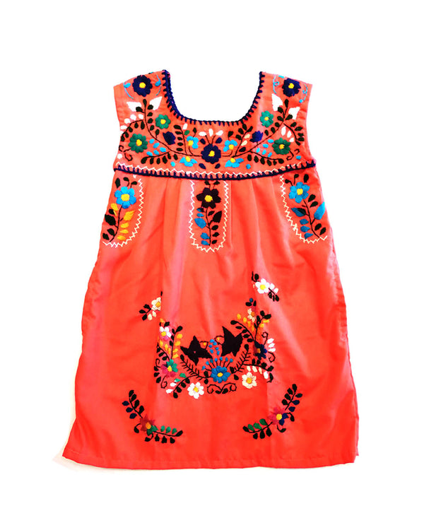 embroidered kids dress