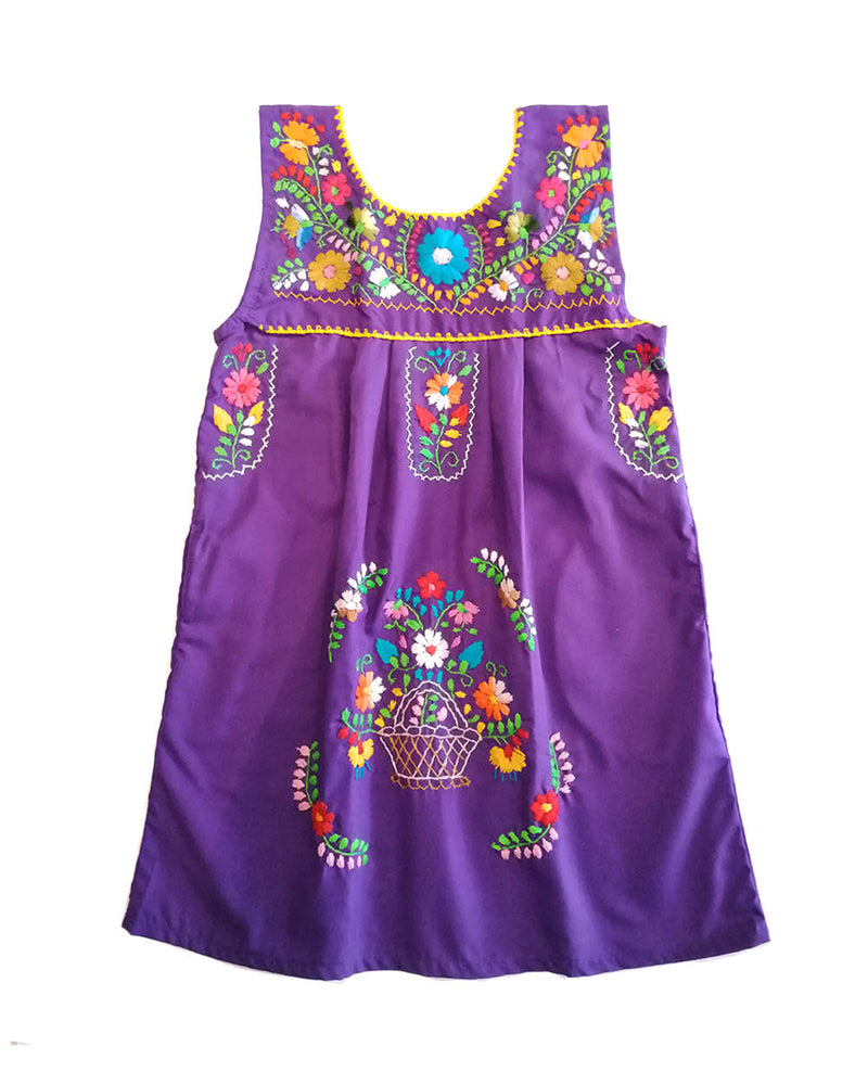 embroidered kids dress