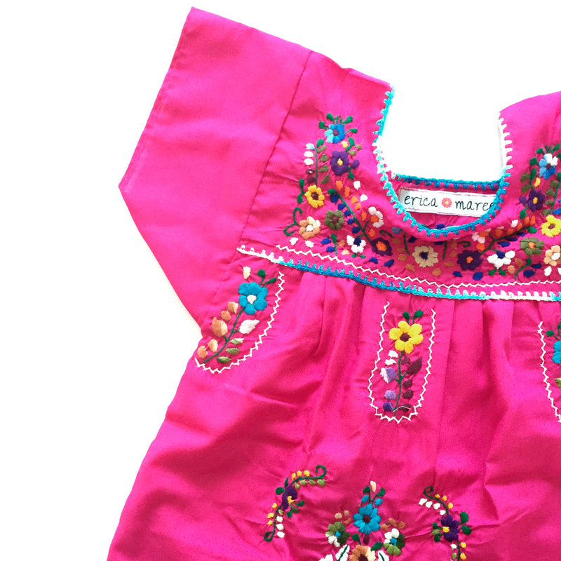 mexican kids dress in pink