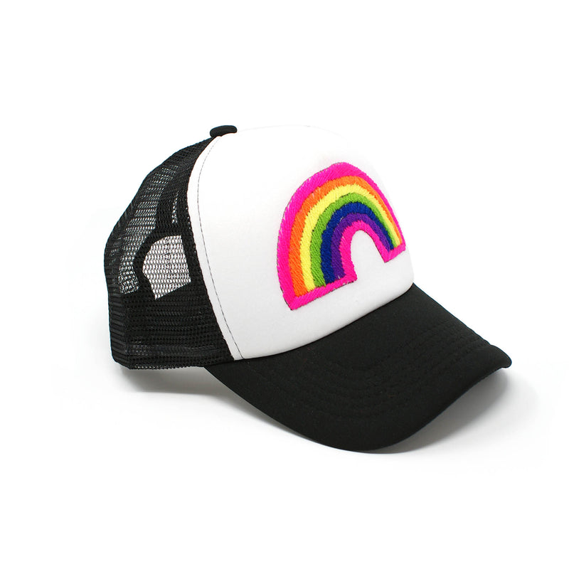 Rainbow Embroidered Trucker Hat