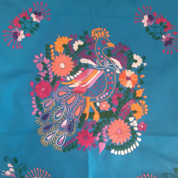 Mexican Embroidered Pillow Cover
